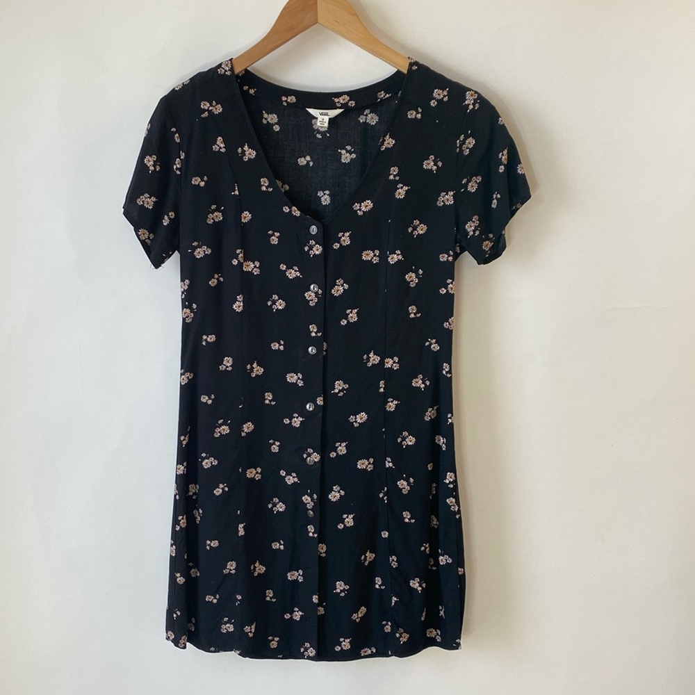 Vans floral button up dress